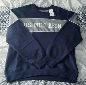 NWT U.S. Polo Assn CLNV Color Block Logo Hoodie XL